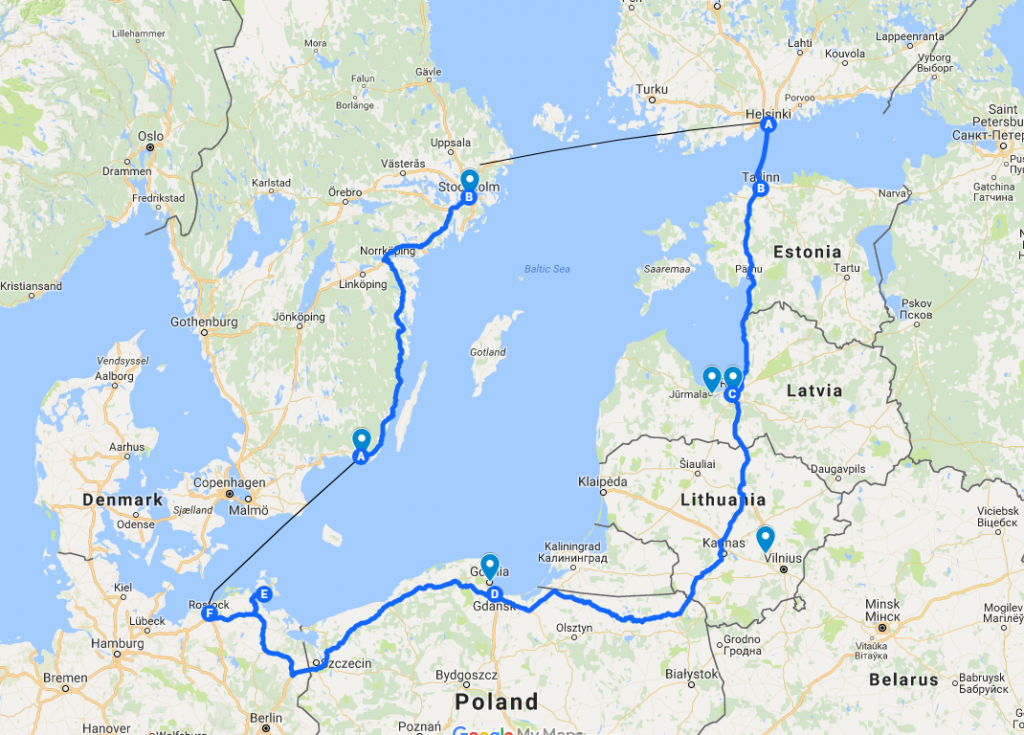 Roadtrip runt Östersjön