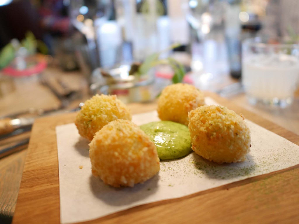 Croquette med Wrångebäcksost & ramslök