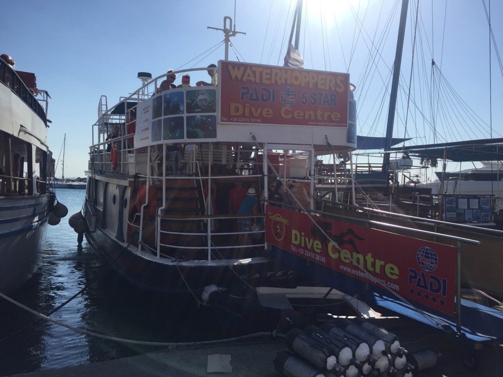 Dykning med Waterhoppers på Rhodos