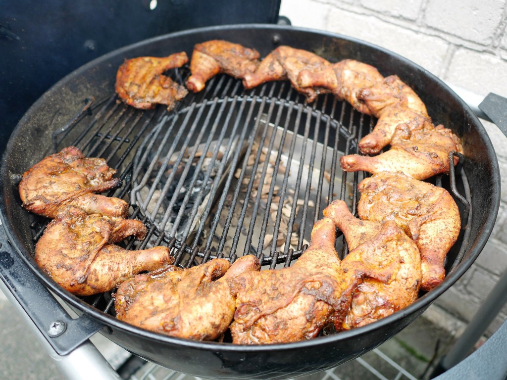 Det mesta av skaldjuren var grillade, eller wokade i en panna på grillen.Wokade blåmusslor med pesto och syrliga tomater, Wokade krabbklor wokade med paprika och chili, Tonfisk med melon och en skaldjurscoctail med rostad tomatdressing.