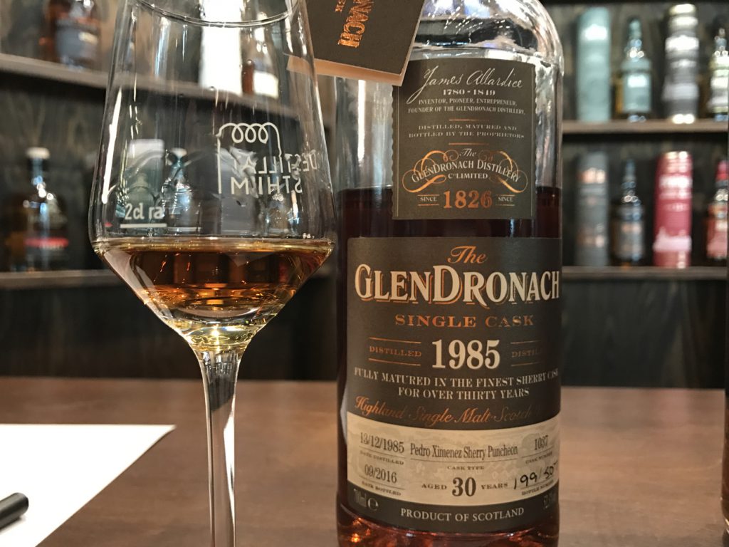 Glen Dronach 1985 på Destillat Stockholm