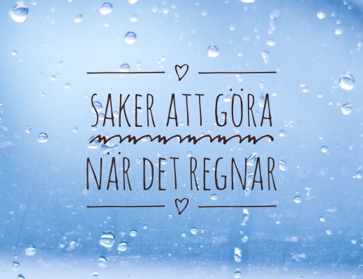 Saker att göra när det regnar