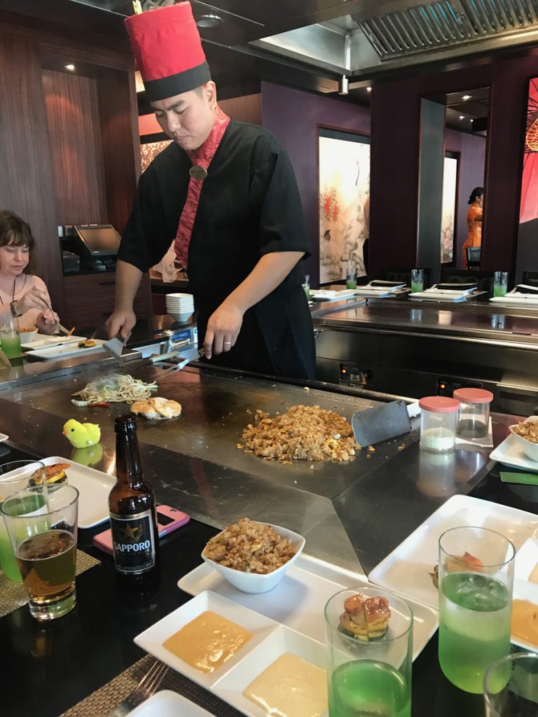 Teppanyaki på Norwegian Getaway 