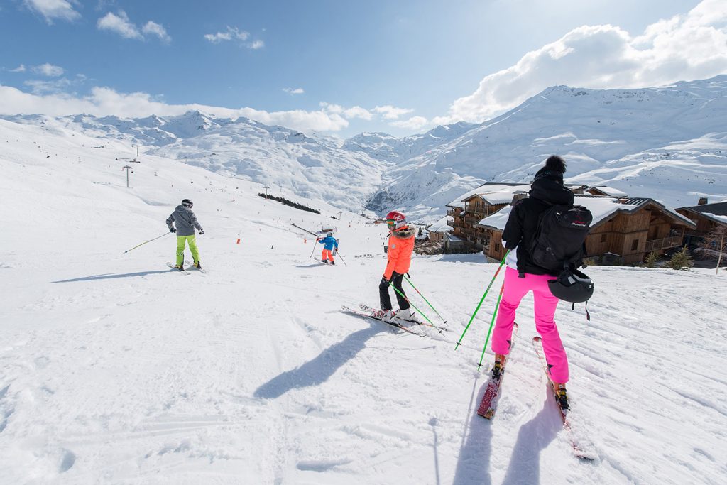 Skidåkning i Franska Alperna Menuires