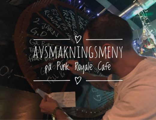 Avsmakningsmeny på Punk Royale Cafe