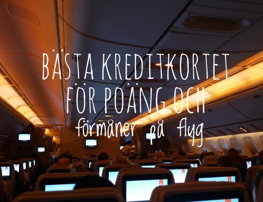 Vilket är det bästa kreditkort för poäng och förmåner för flyg?