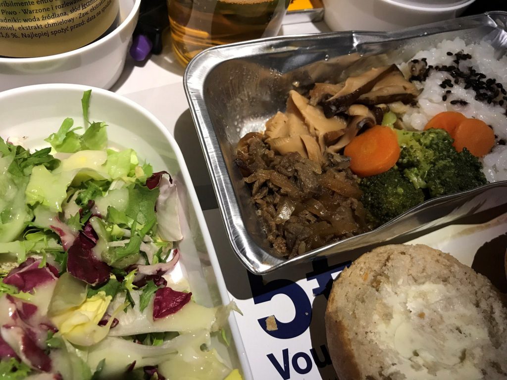 Mat och dryck på Lufthansa till Tokyo