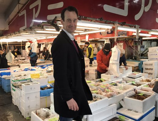 Tokyos fiskmarknad Tsukiji Fishmarket