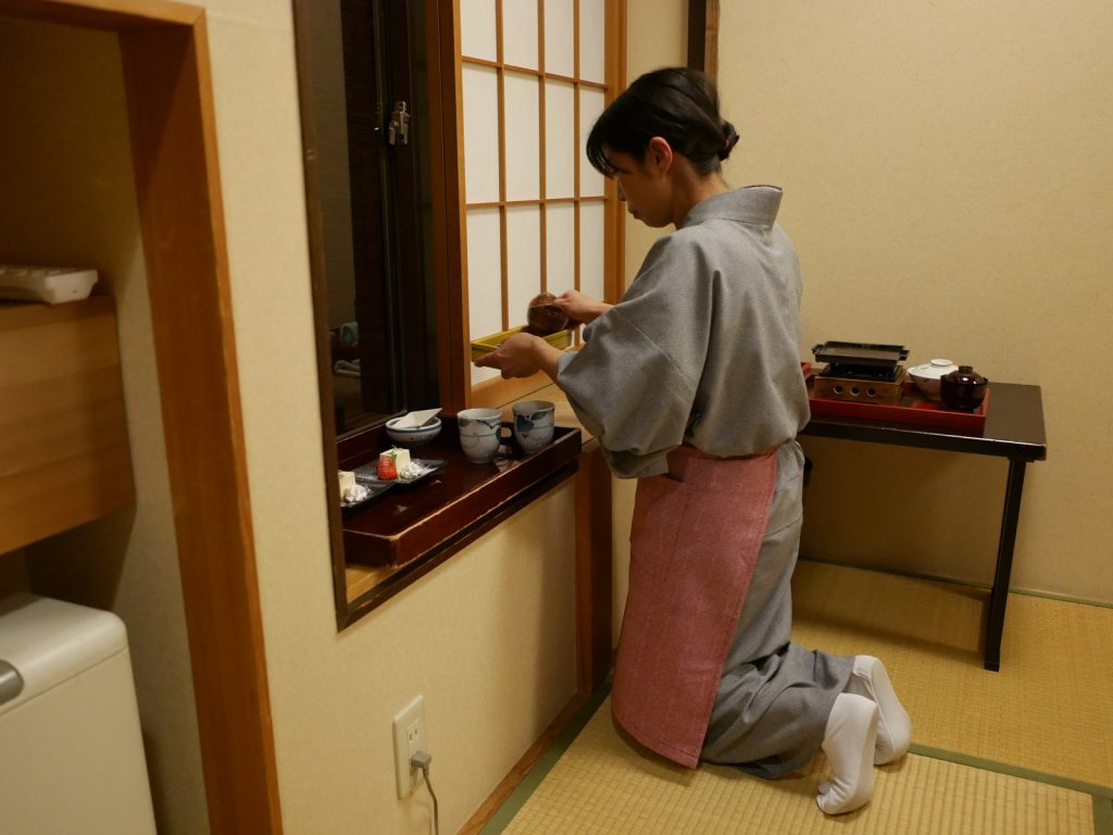 Middag på Ryokan