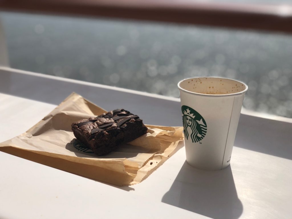 Starbucks på Norwegian Bliss