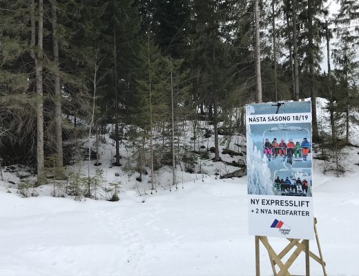 Nya backar och expresslift i Romme