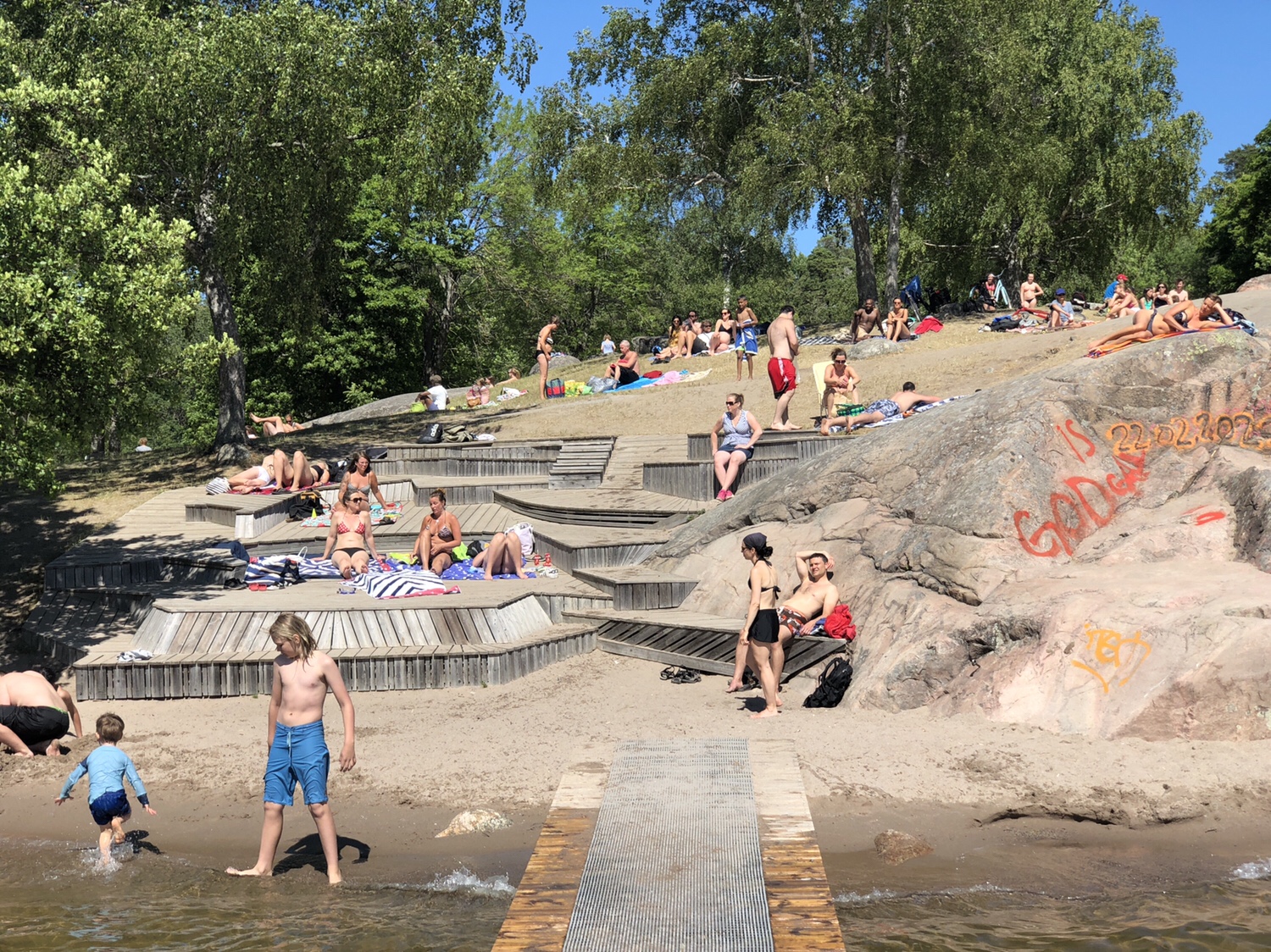 Kaananbadet - stor badplats med hopptorn