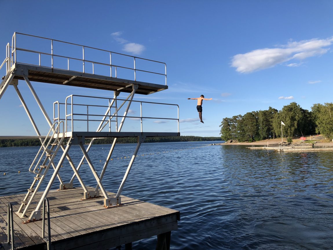 Fågelöuddebadet på Lidingö