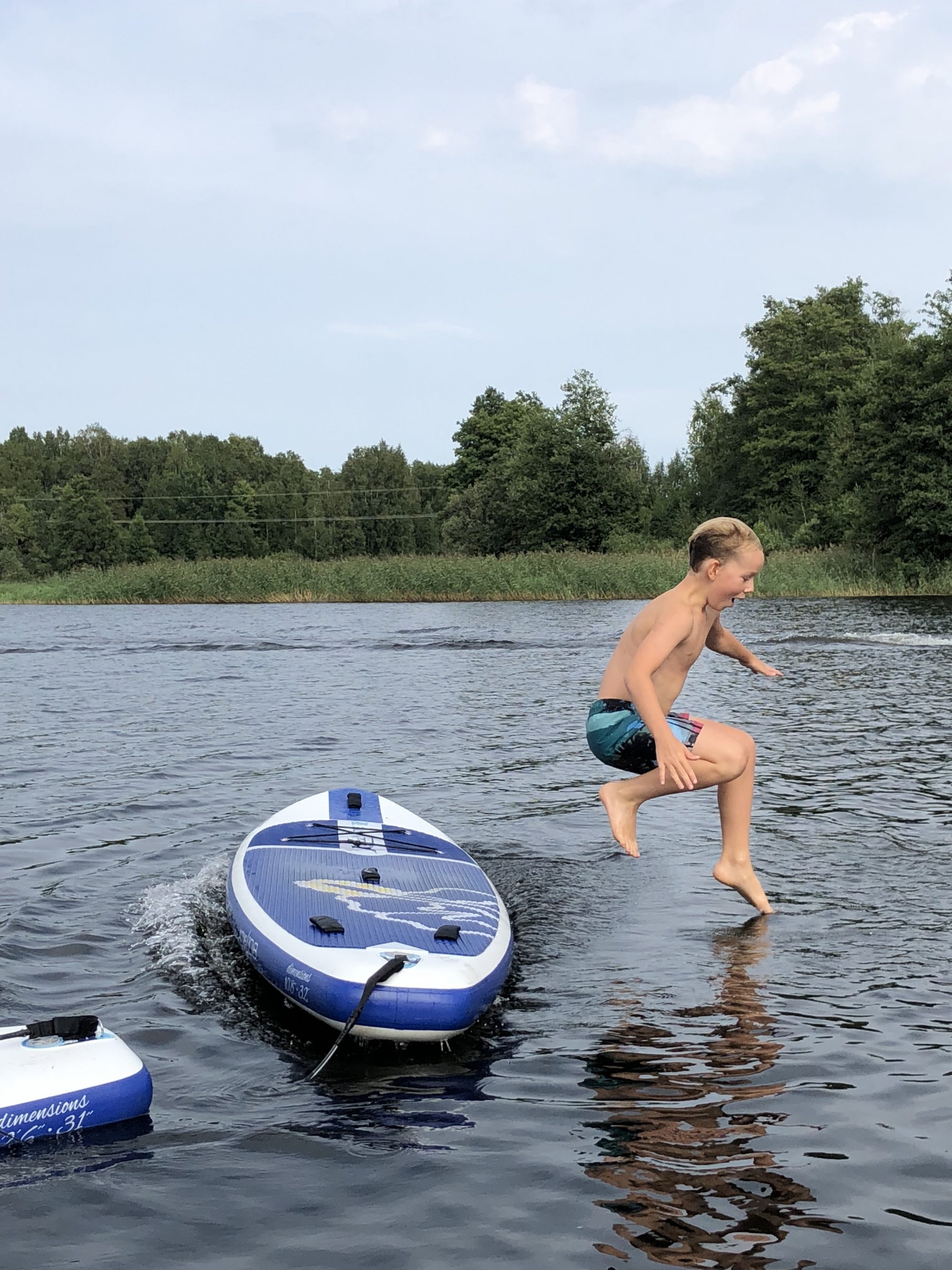 Stand up paddling på Klarälven