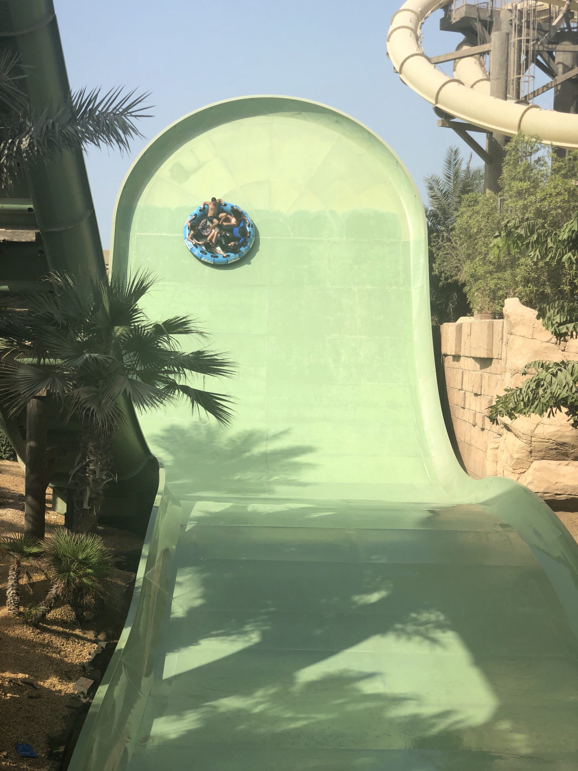 Vattenrutschbanor på Aquaventure i Dubai