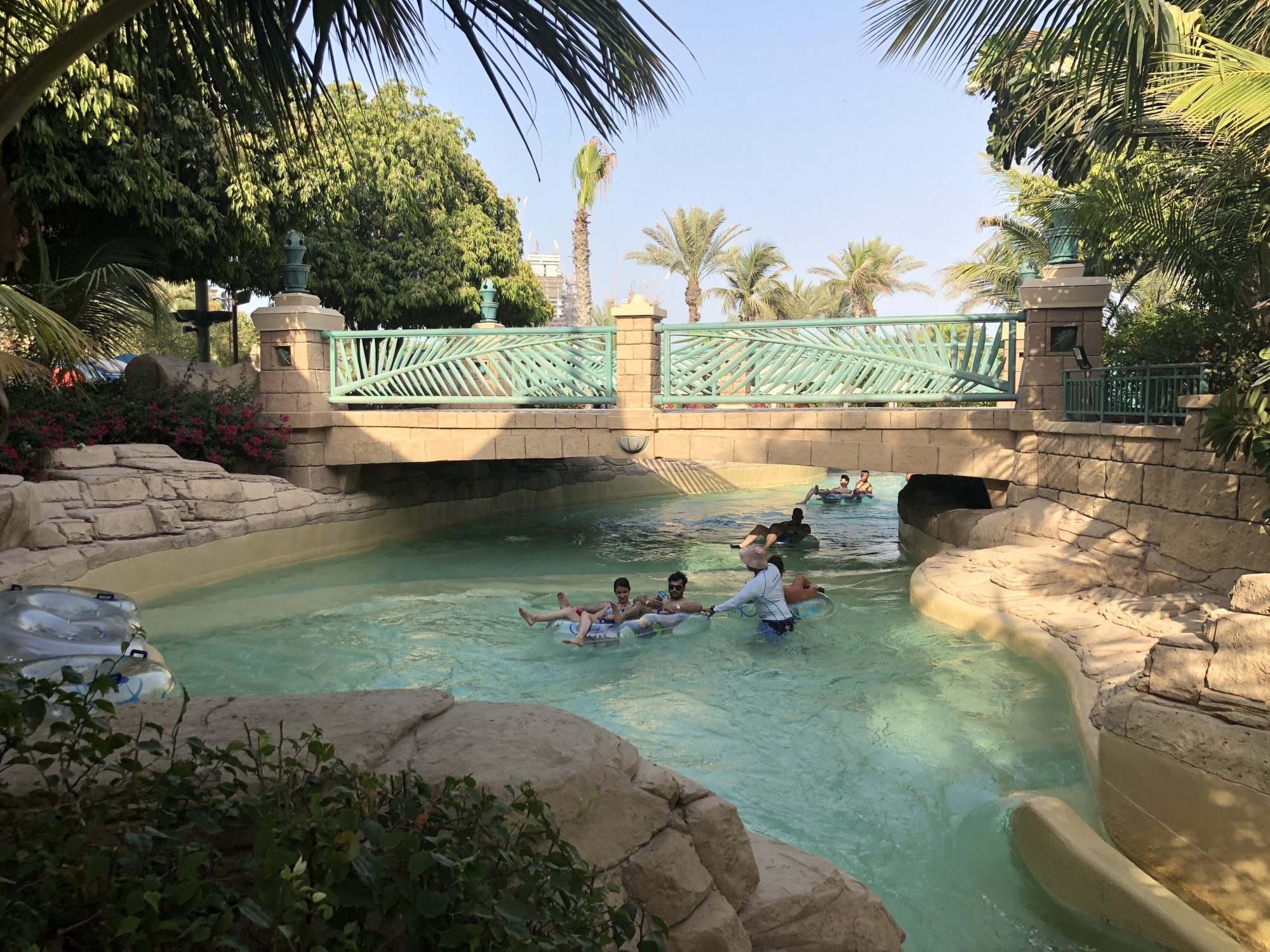 Vattenrutschbanor på Aquaventure i Dubai