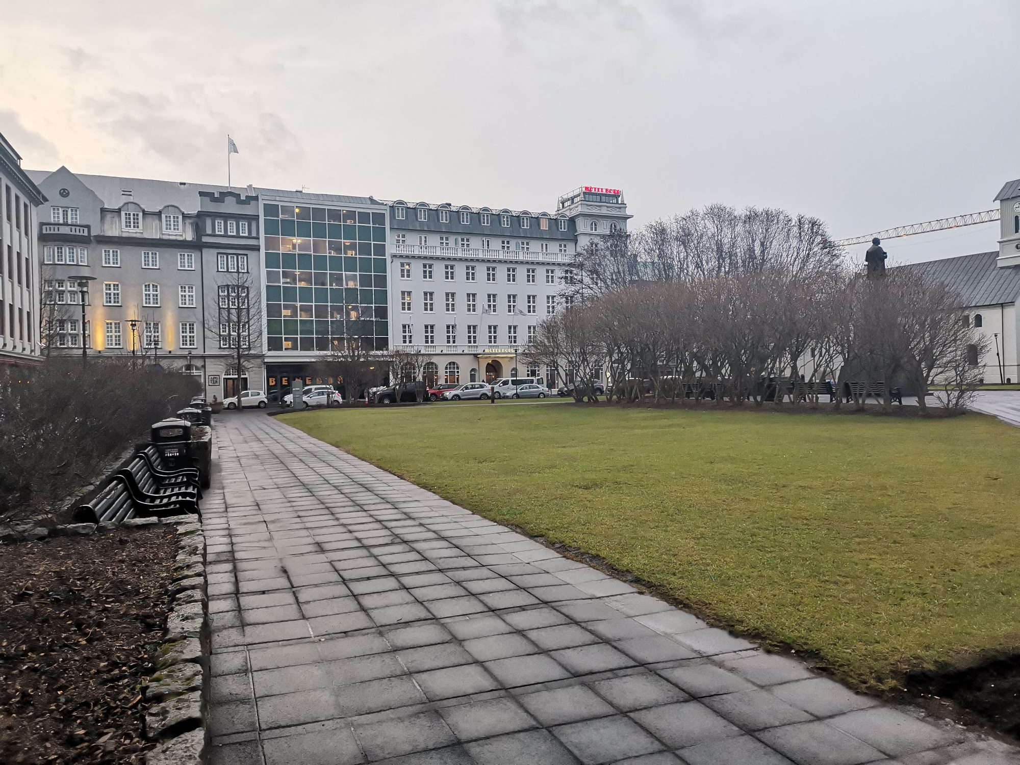 Austurvöllur Square Sightseeing i Reykjavik