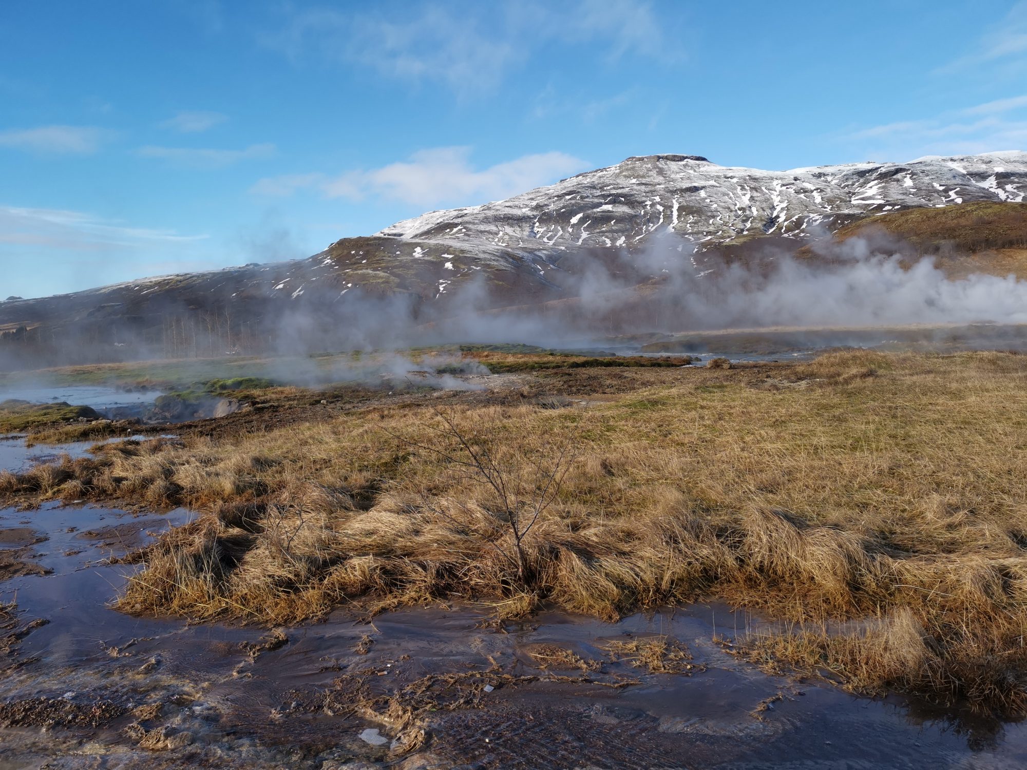 Golden Circle på Island Gejsrar vid Haukadalur