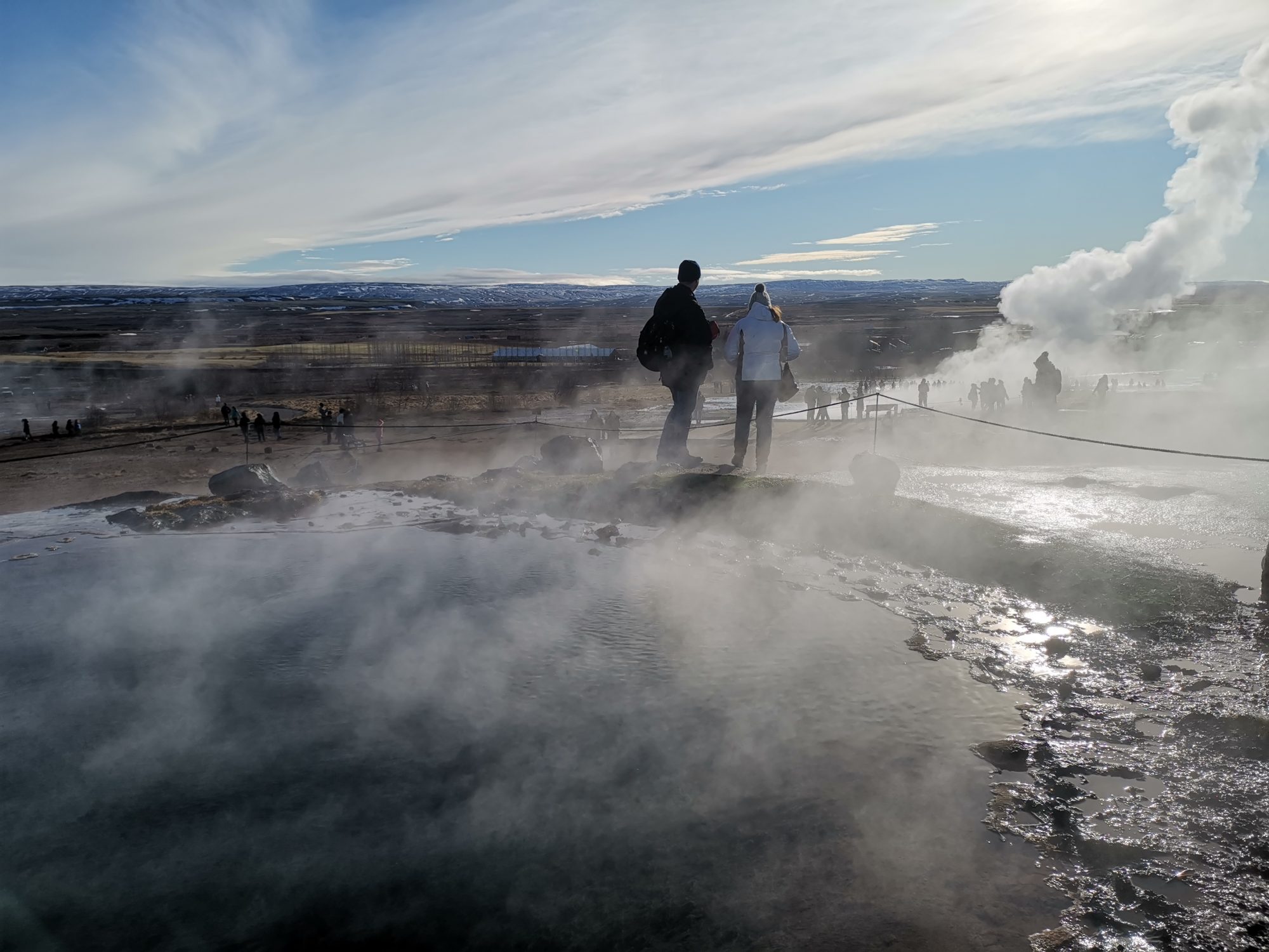 Golden Circle på Island Gejsrar vid Haukadalur