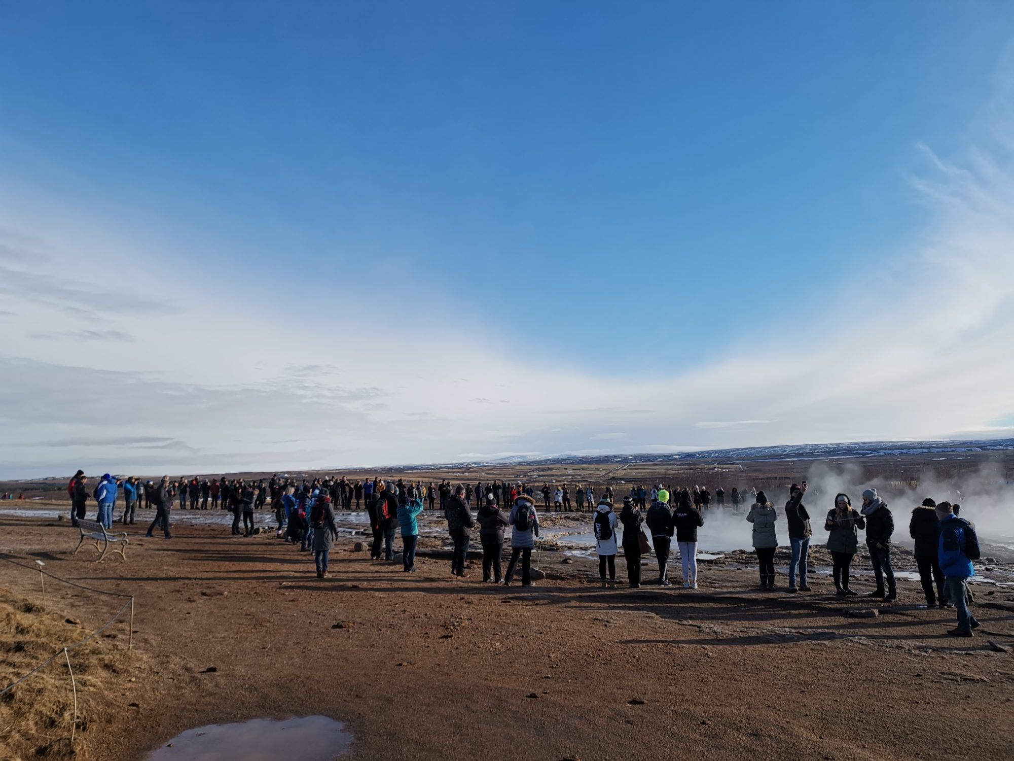 Golden Circle på Island Gejsrar vid Haukadalur