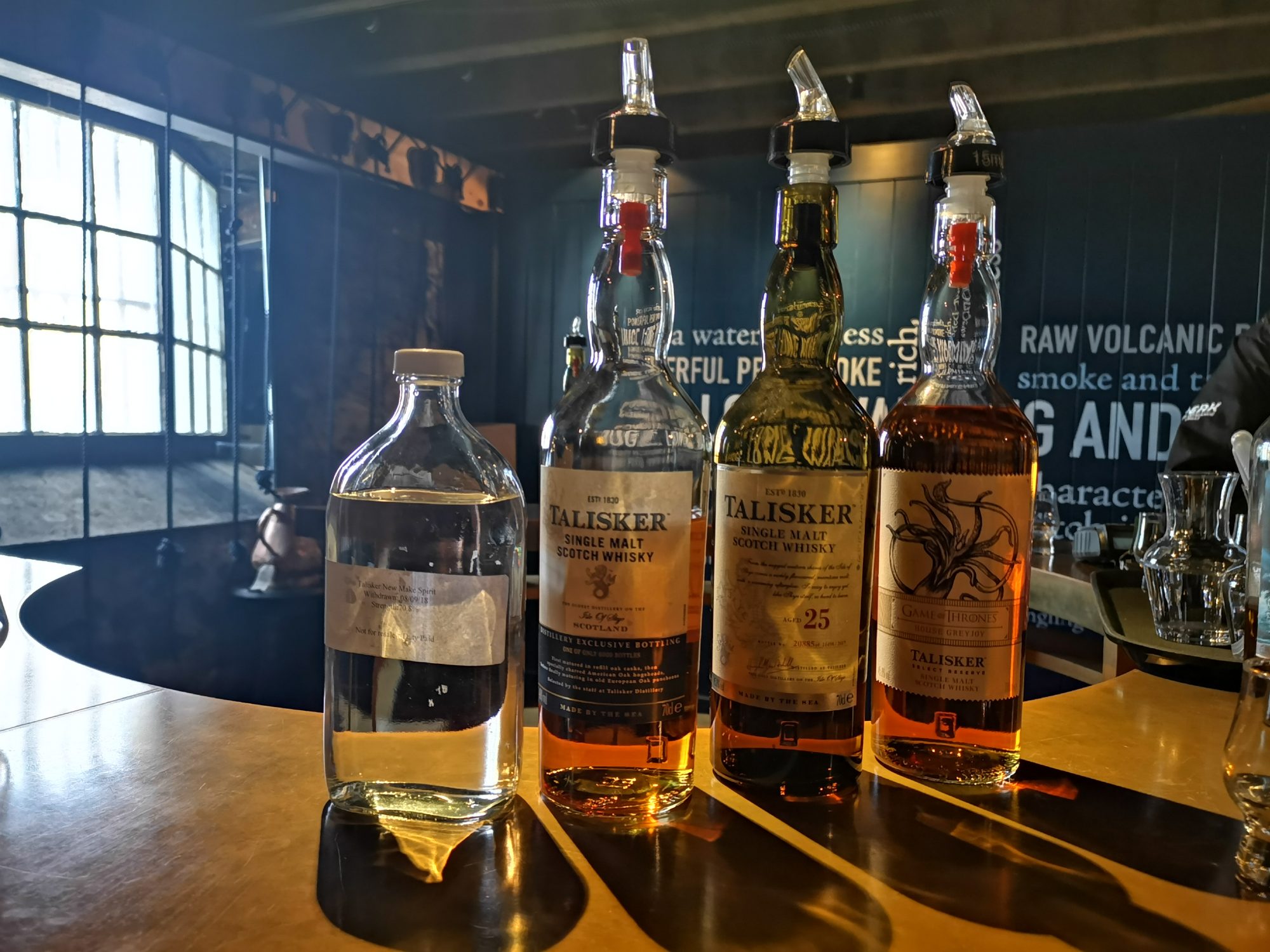 Whiskyprovning på Talisker Distillery