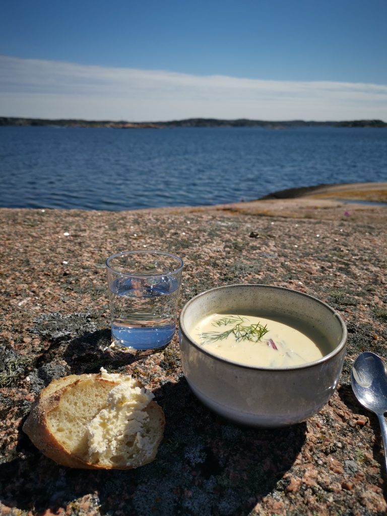 Fisksoppa på kobbe