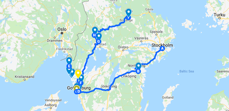 Roadtrip till Svenska Västkusten