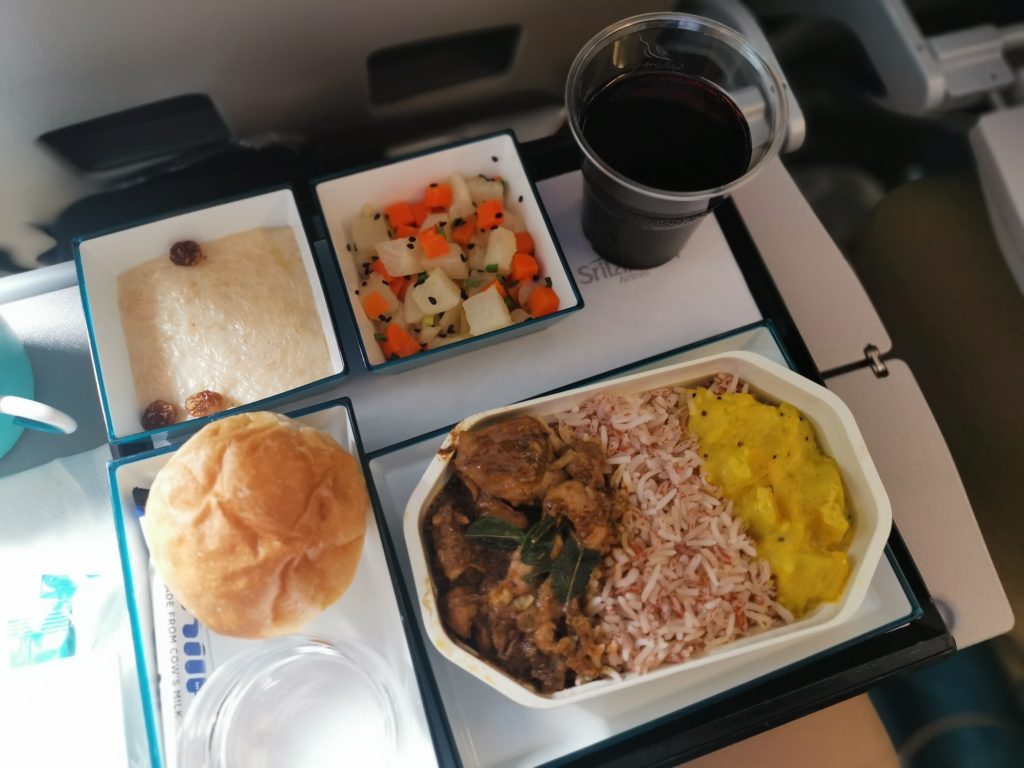 Mat och dryck på Sri Lankan airlines