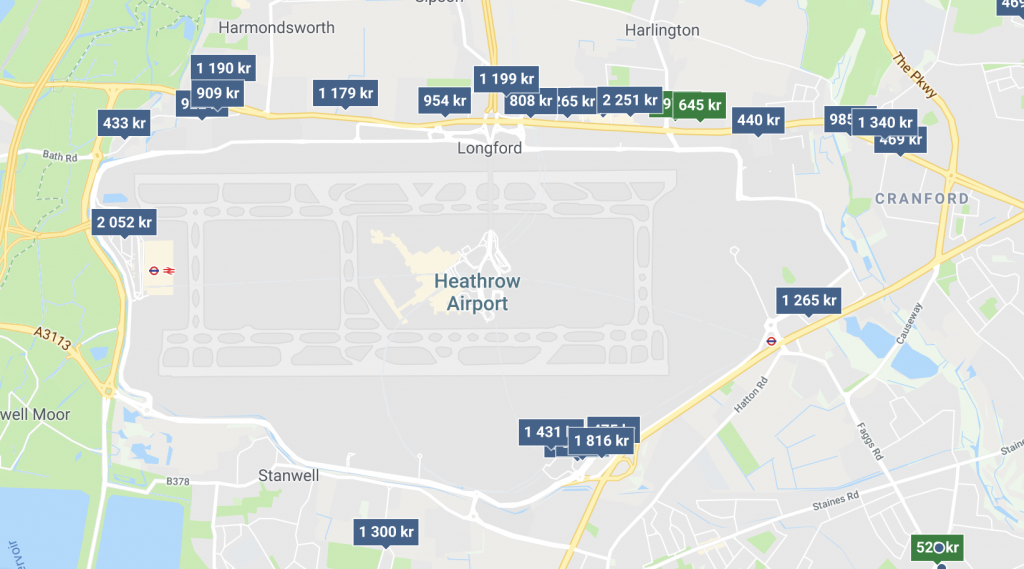 Billigt och bra hotell på Heathrow Flygplats