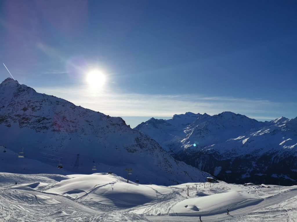 Skidåkning i Verbier