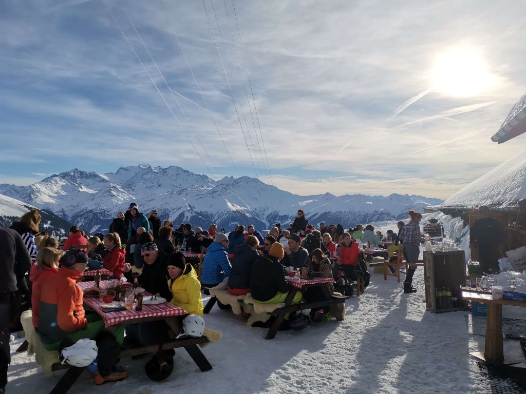 Restauranger i backen i Verbier - Des Grand Plans