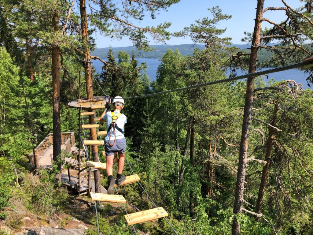 Orbaden Zip and Climb Höghöjdsbana