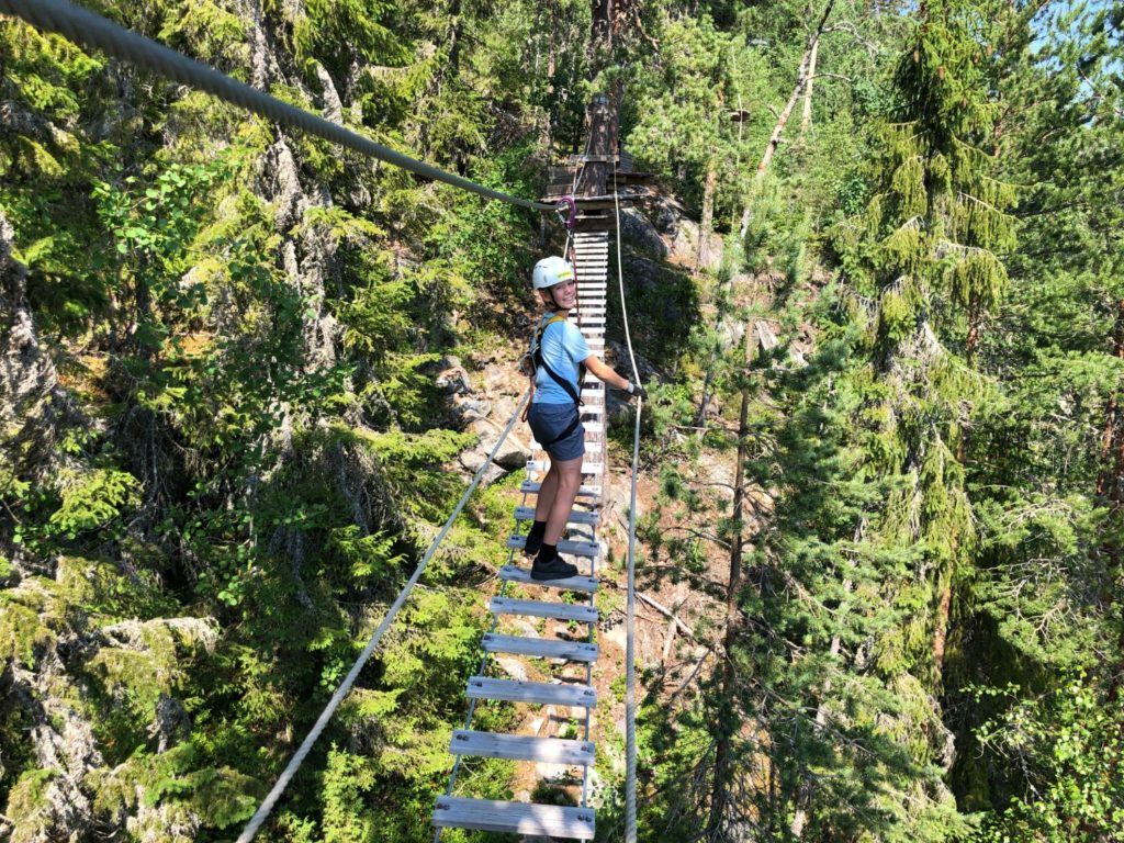 Orbaden Zip and Climb Höghöjdsbana