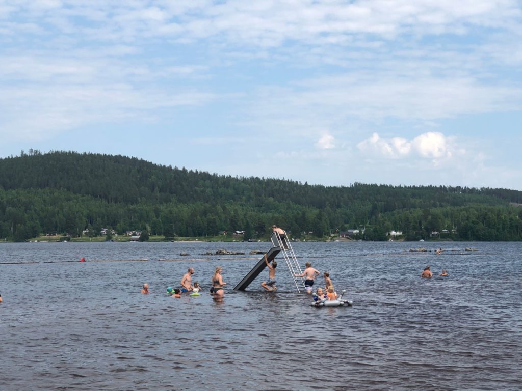 Orbaden - Hälsinglands Riviera - stranden