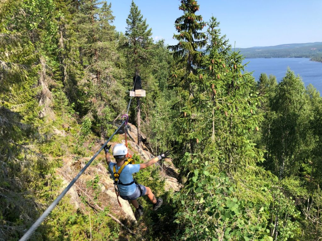 Orbaden Zip and Climb Höghöjdsbana