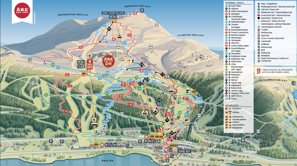 Bikeparks i Sverige Åre Bike Park