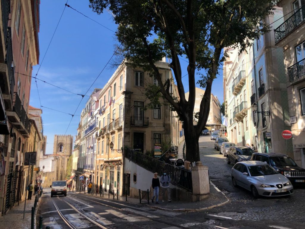 Mysiga gränder i Bairro Alto