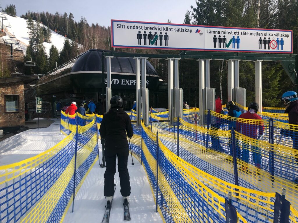 Korta liftköer i Romme Alpin