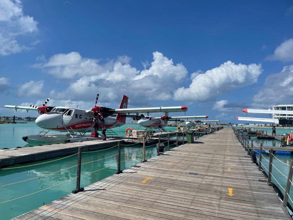 Sjöflygplan på Maldiverna 
