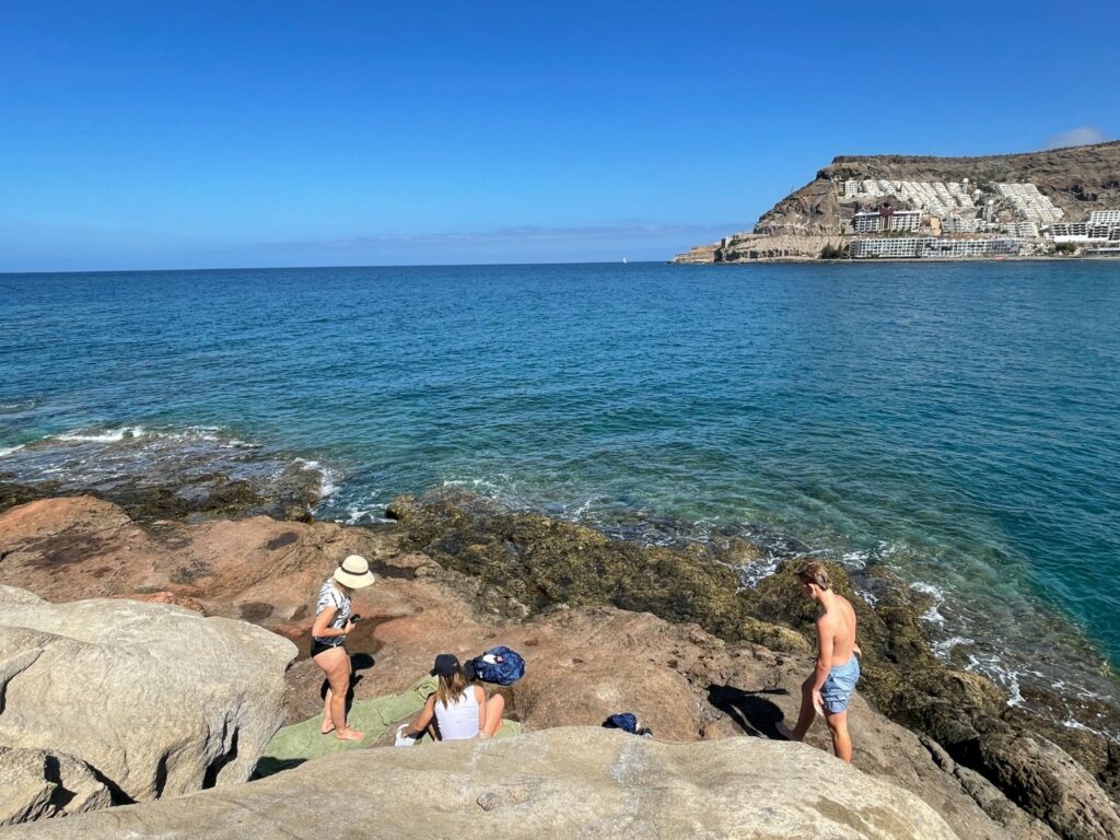 Gran Canarias bästa hoppklippa - Tauro beach