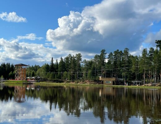 Ny klätterpark i Sälen vid Svansjön i Lindvallen