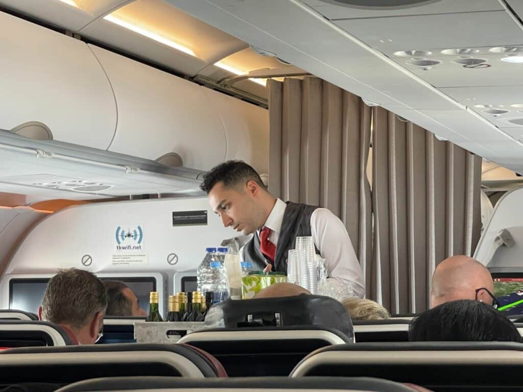 Mat och dryck i Turkish Airlines economy 