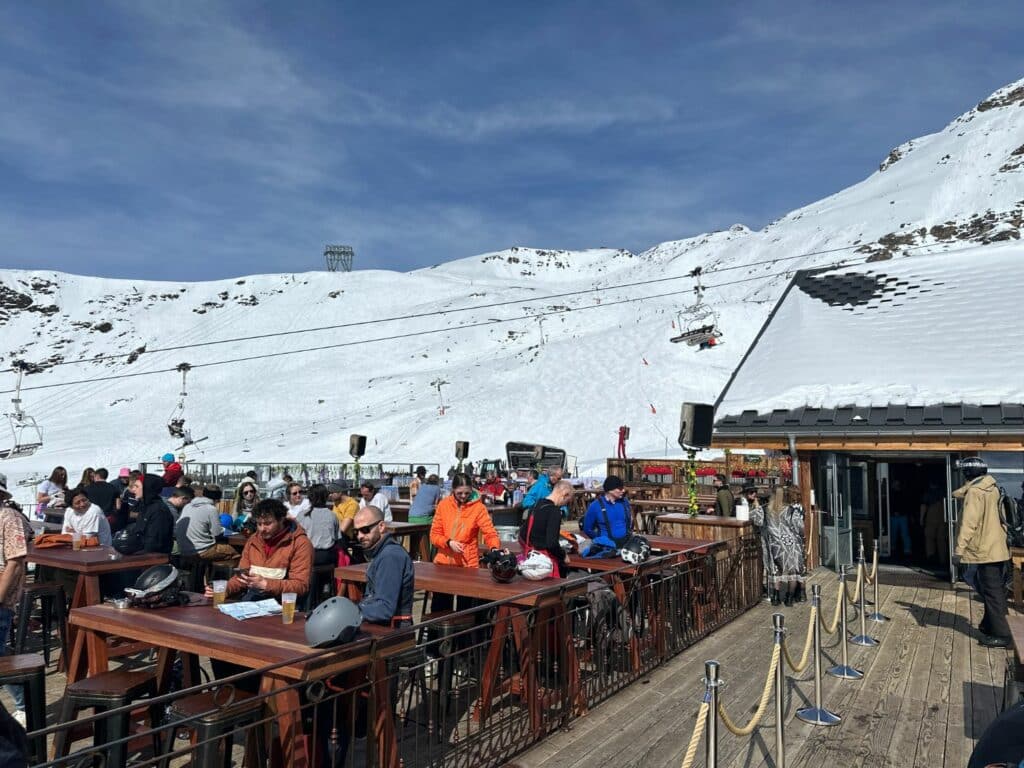 Restauranger i Val Thorens. La Frutiere - La Folie Douce