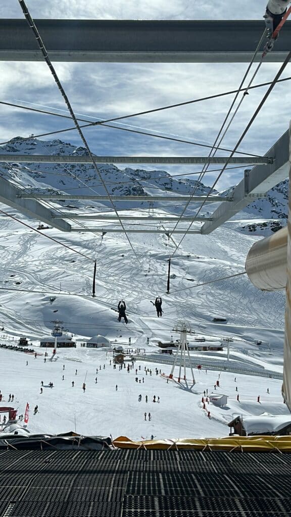 Zipline i Val Thorens