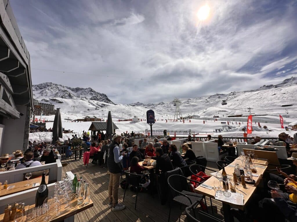 Restauranger i Val Thorens. Marielle.