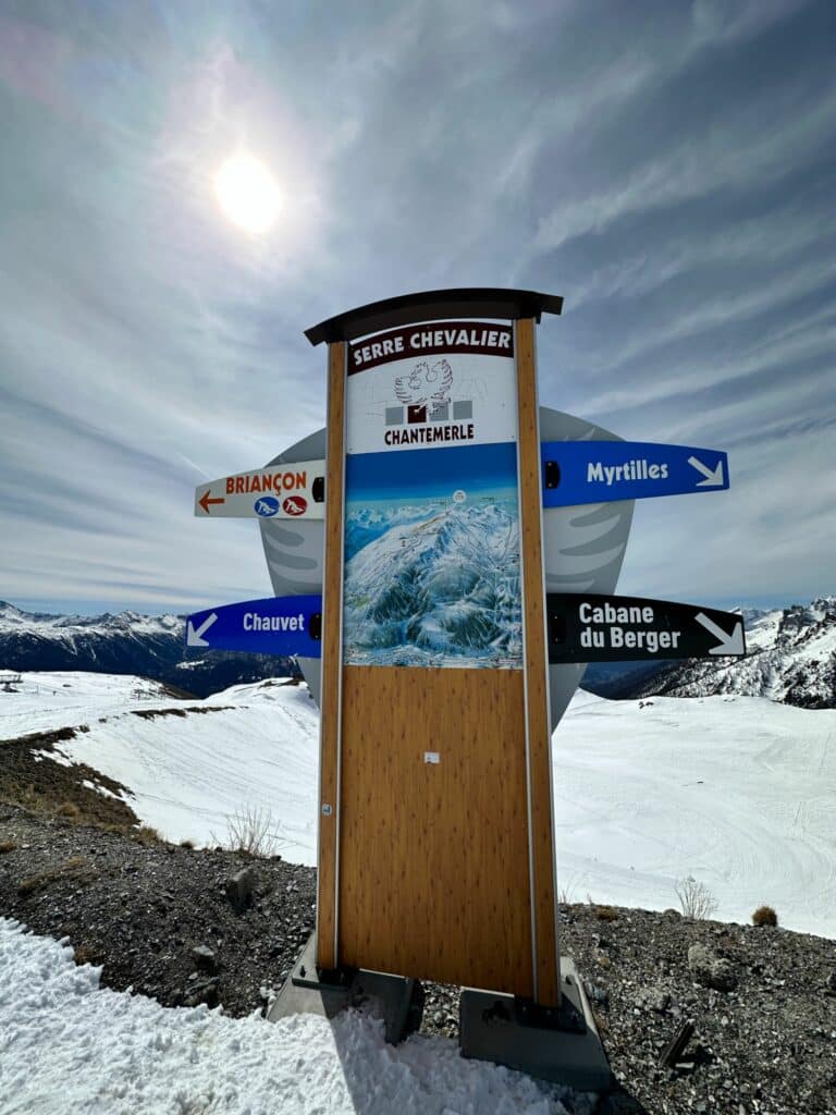 Serre Chevalier - en av de största skidorterna i Frankrike