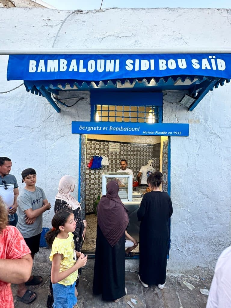 Friterade munkar på Bambalouni Sidi Bou-Said