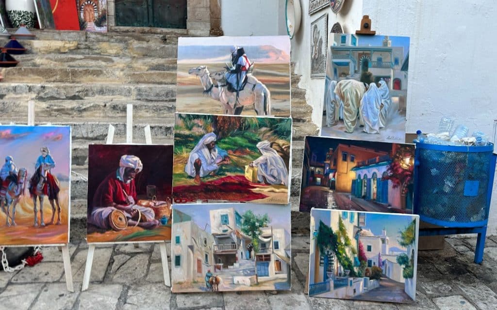 Konstnärer och gallerier i Sidi Bou-Said
