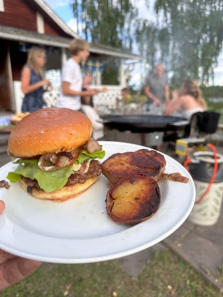 Smashed burgers på stekhäll