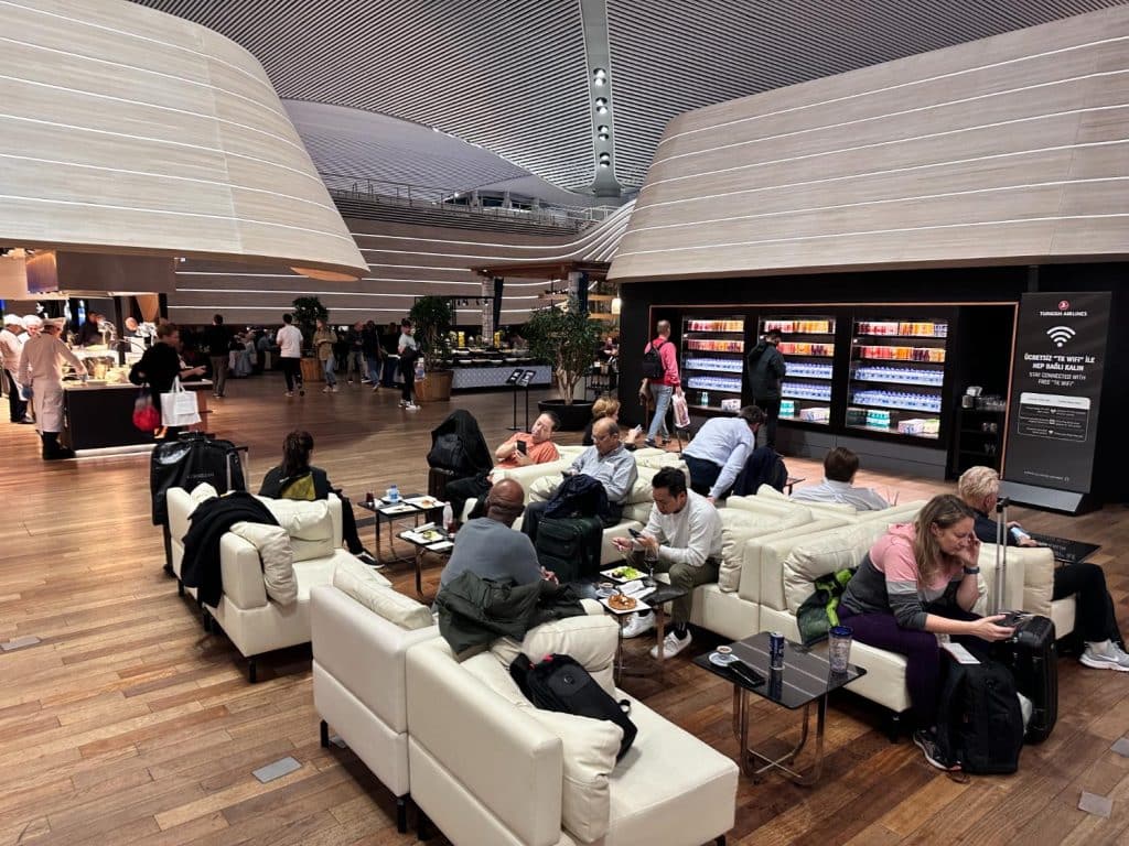 Turkish Airlines business lounge i Istanbul